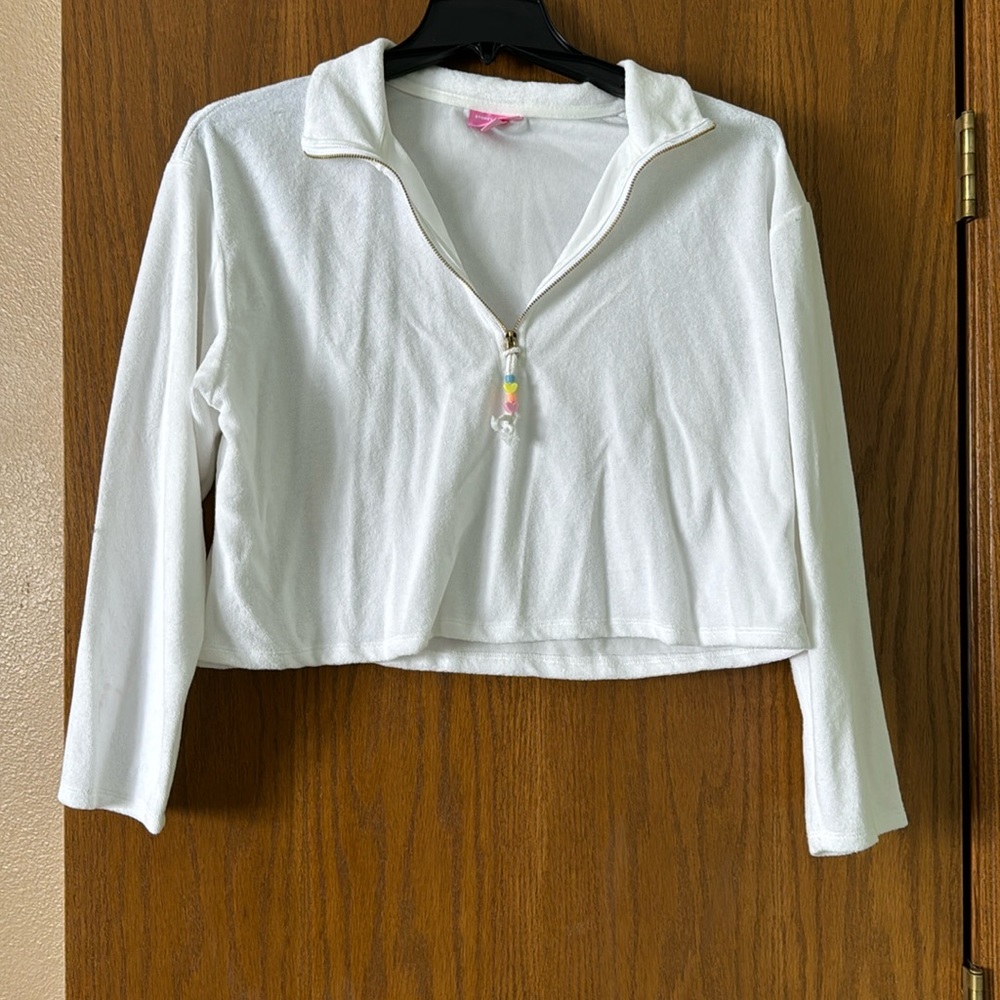 Stoney Clover Terry Cloth Cropped Sweatshirt